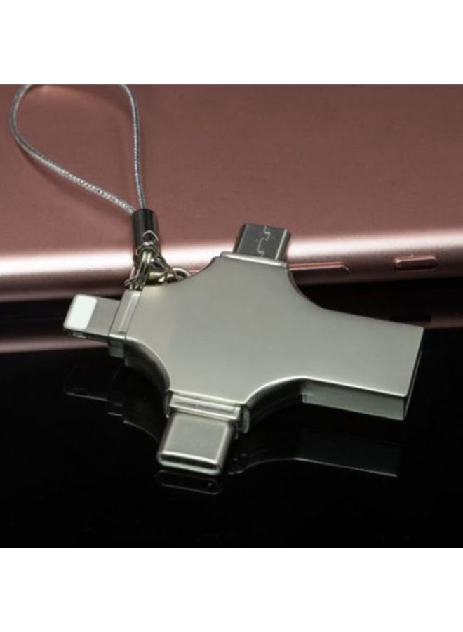 فلاش درايف 4 في 1 بمنفذ USB 3.0 وآخر Type-c 8 GB - Image 3